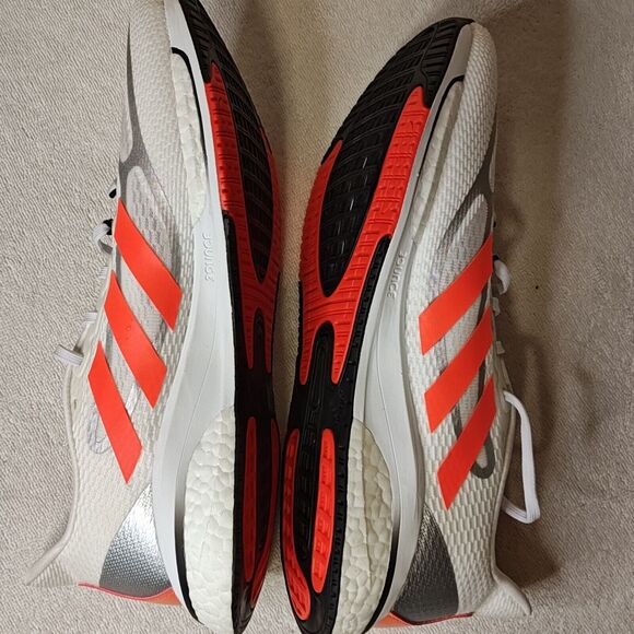 Adidas Supernova Cloud Foam Running Shoe Women's Size 10.5 White Orange Sneaker - Picture 6 of 9